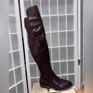 Elegant Brown Over-the-Knee Boots